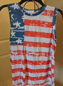 American flag tank